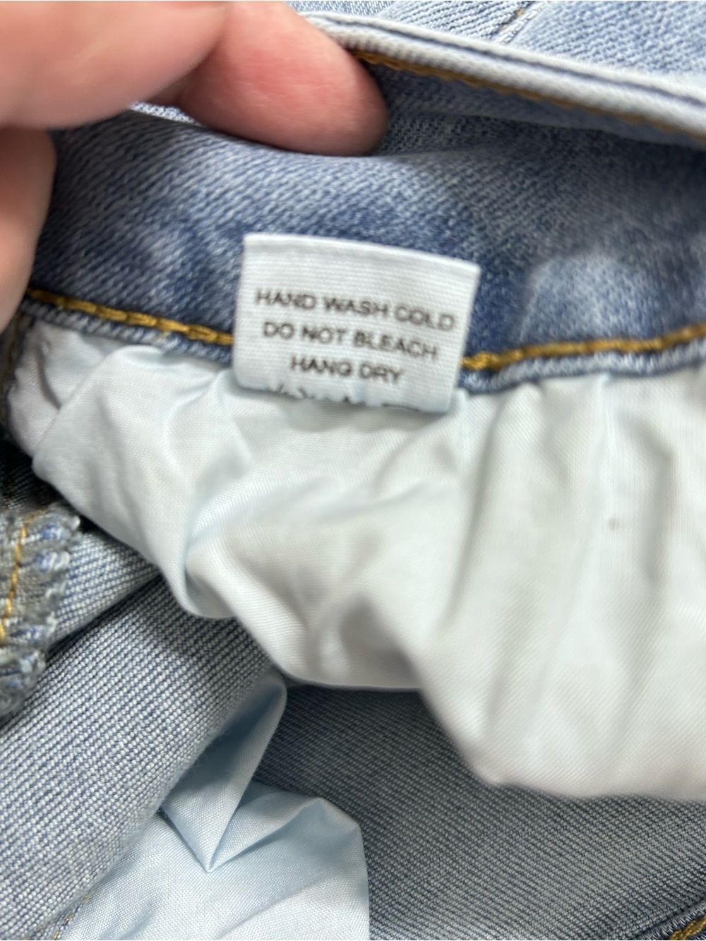 High-Rise Wide-Leg Jeans in Light Blue Denim size 22 - Picture 5 of 6